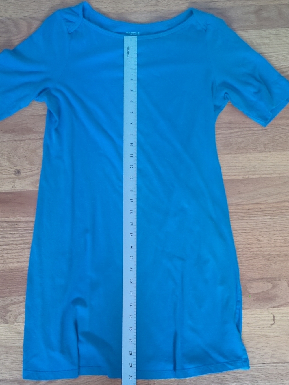 Simple Blue Dress - Picture 2 of 4